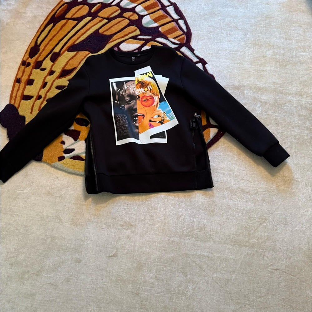 Neil Barrett Black Graphic Sweatshirt